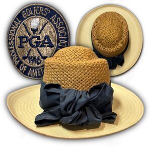 Vintage Town Talk PGA Straw Golf Hat